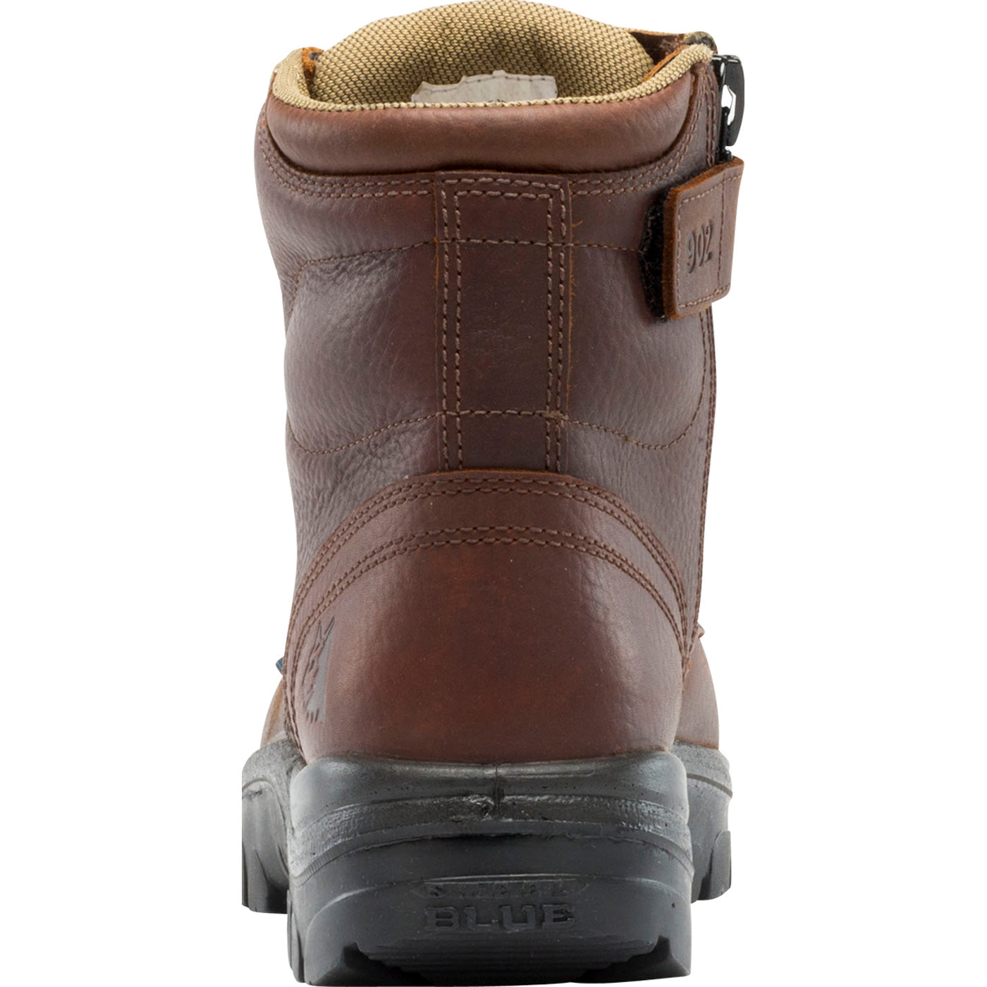 Steel Blue Argyle Zip Bump Steel Toe Internal Metatarsal Puncture-Resisting Zipper Work Boot - back