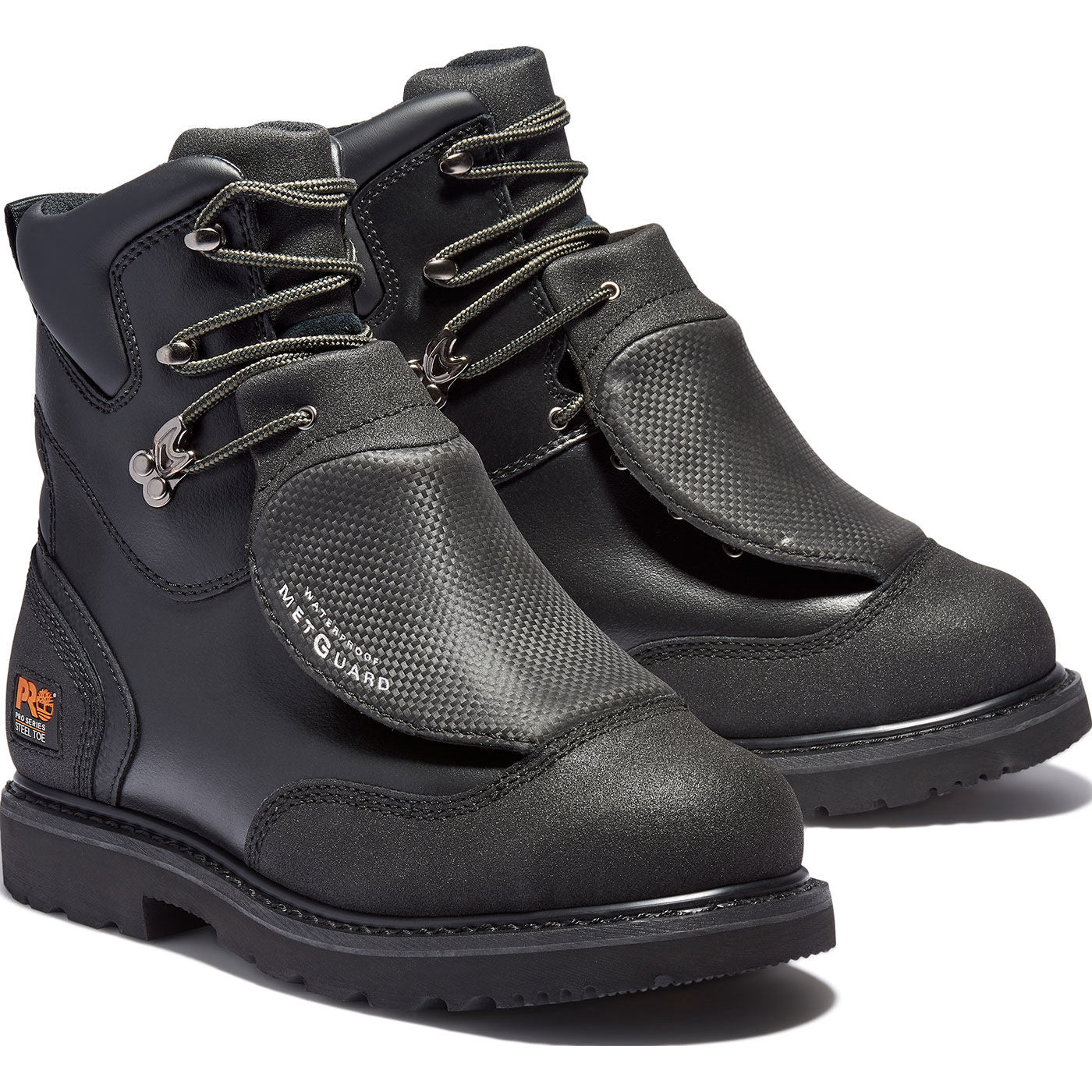 Timberland PRO Men's 8-inch Steel Toe Metatarsal Guard Waterproof Work Boot - front