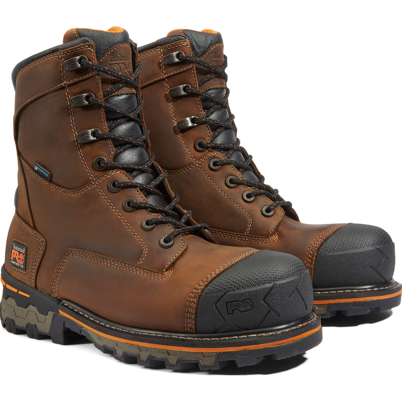 Timberland PRO Boondock Men's 8-inch Composite Toe Waterproof Work Boot - front