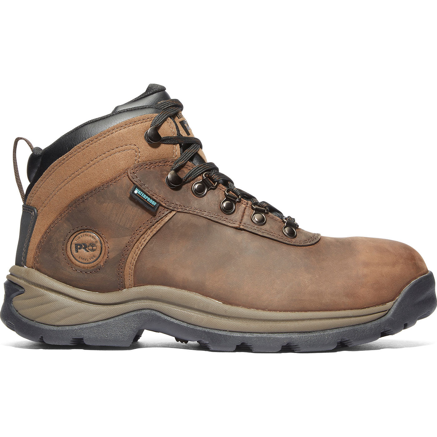 Timberland PRO Flume Mid Men's Steel Toe Electrical Hazard Waterproof Work Hiker - profile