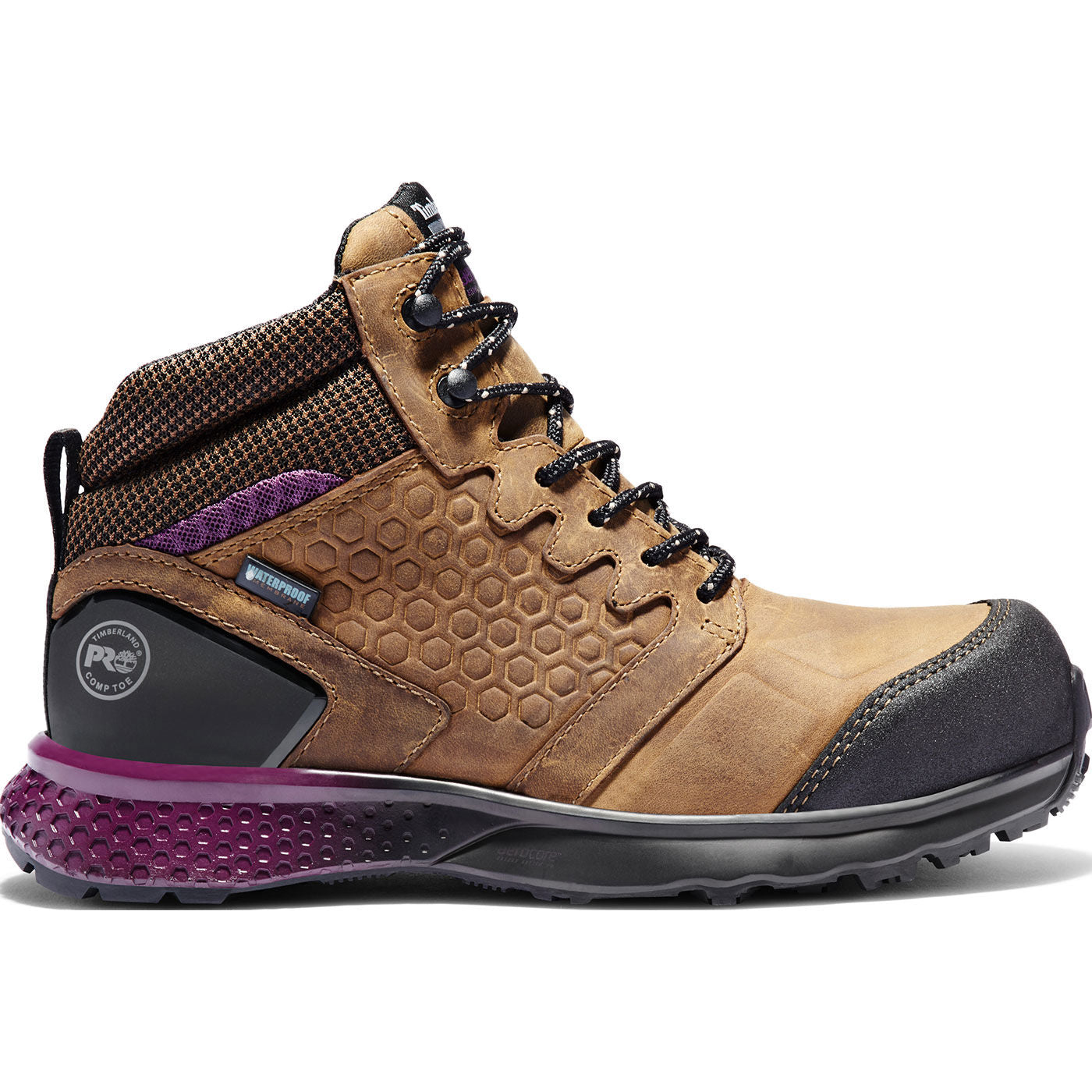 Timberland PRO Reaxion Women's Composite Toe Electrical Hazard Waterproof Work Hiker - profile