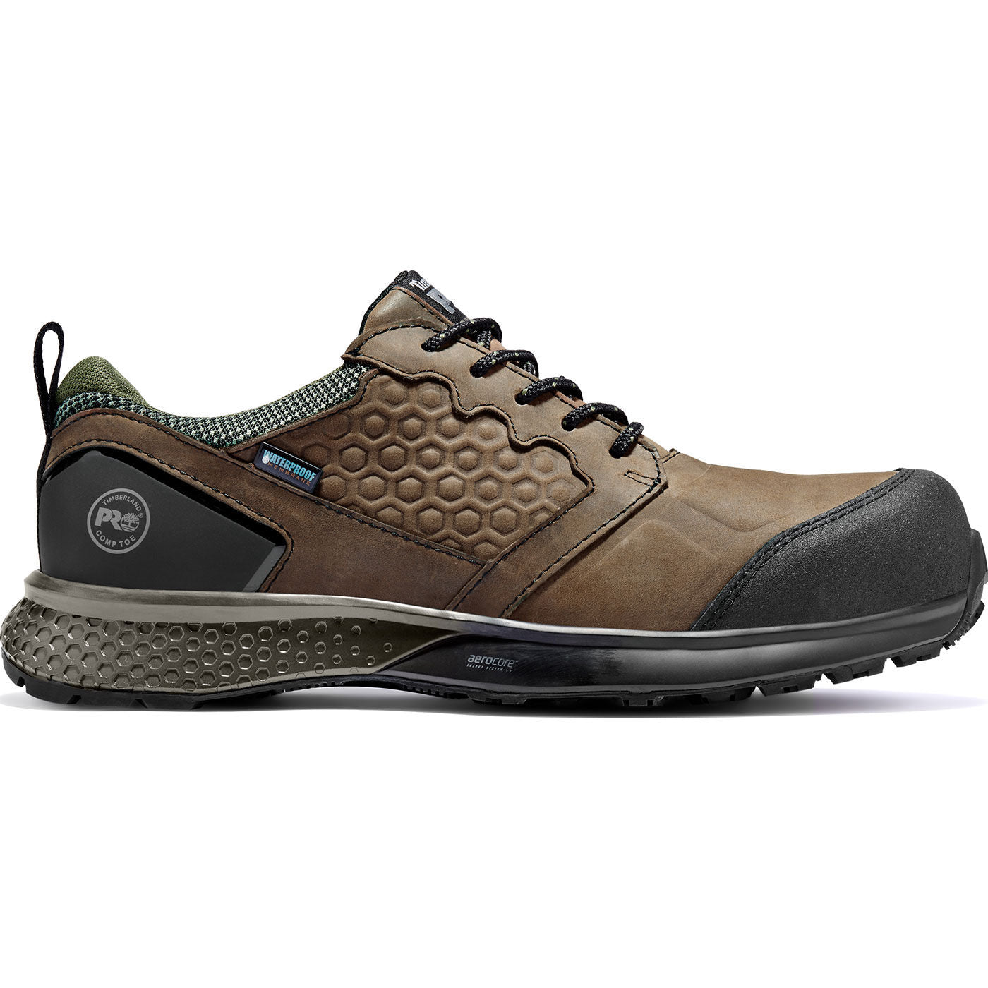 Timberland PRO Reaxion Men's Composite Toe Electrical Hazard Waterproof Work Oxford - profile