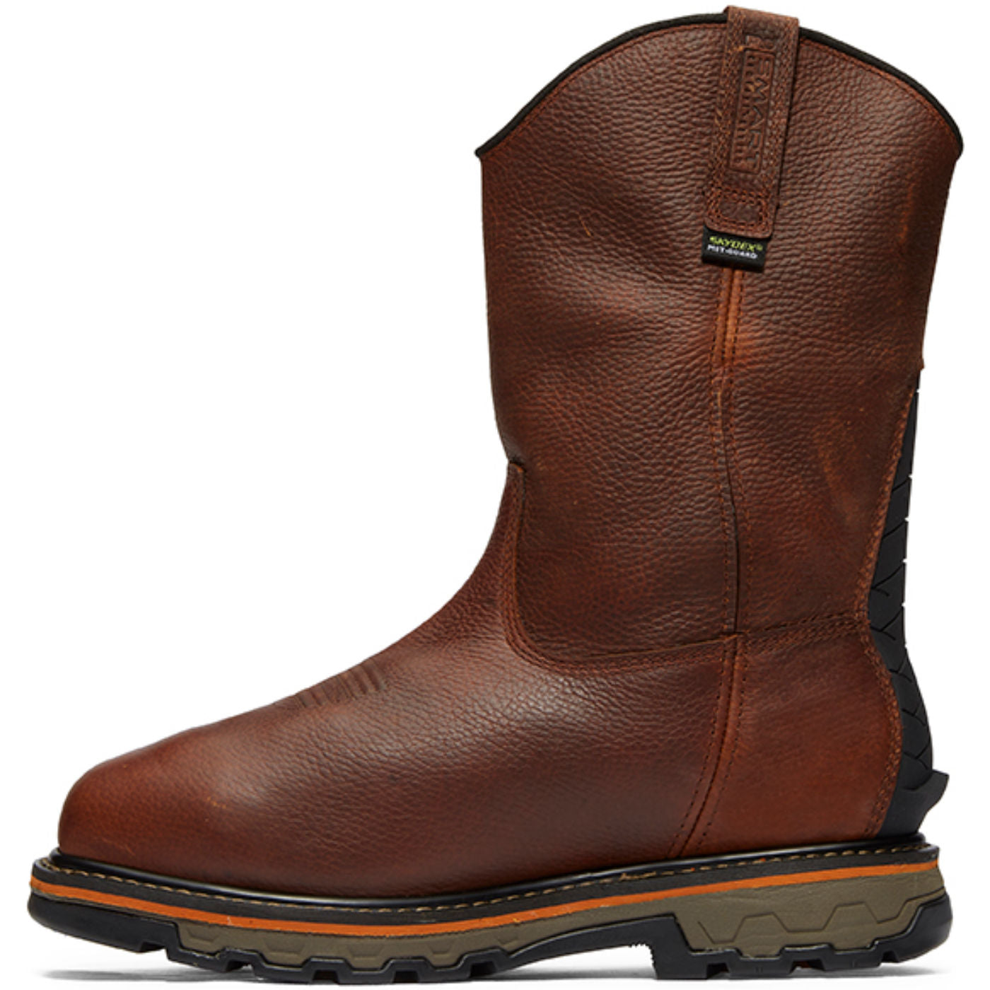 Timberland PRO True Grit Men's 10-inch Internal Met Composite Toe Waterproof Pull-On Work Boot - profile