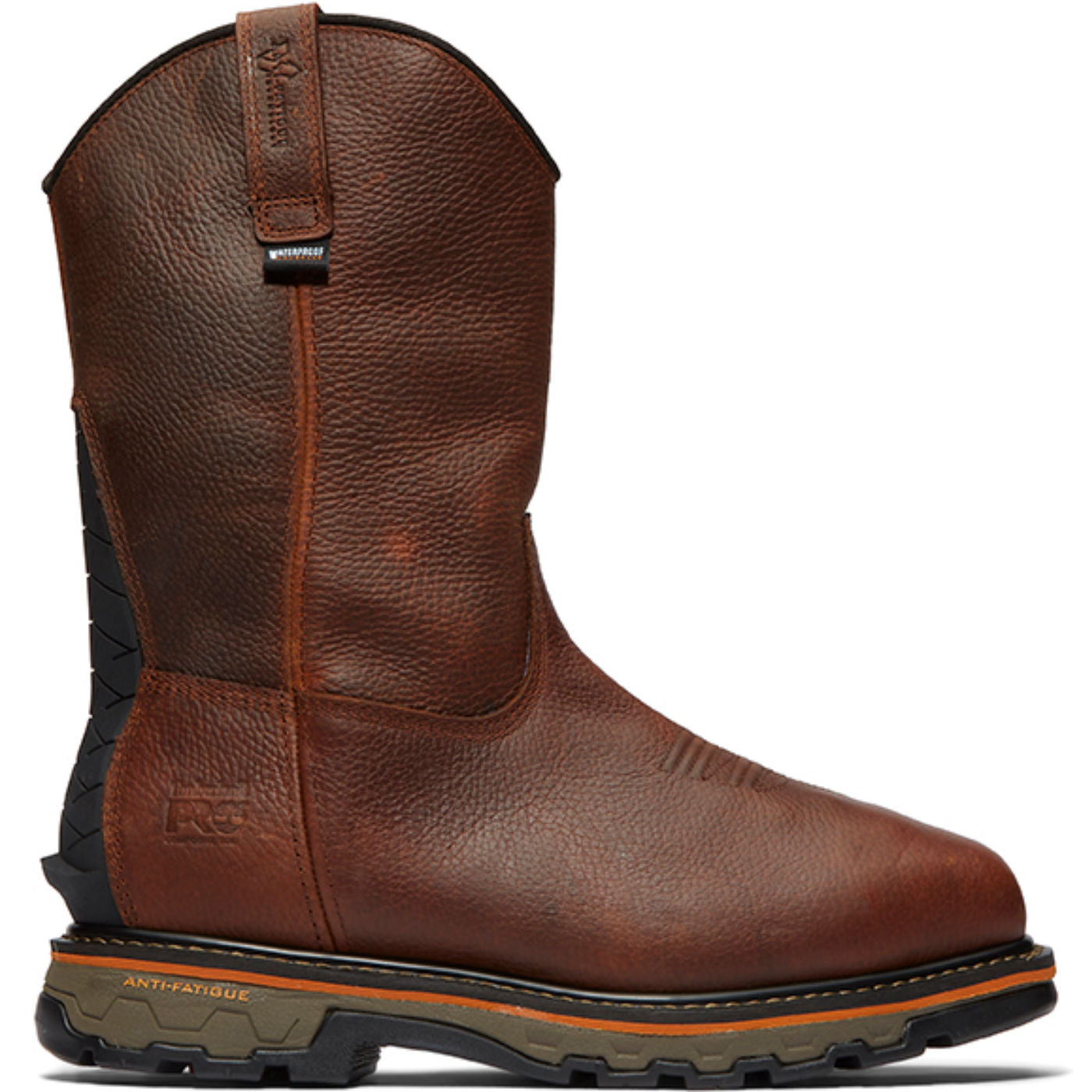 Timberland PRO True Grit Men's 10-inch Internal Met Composite Toe Waterproof Pull-On Work Boot - profile