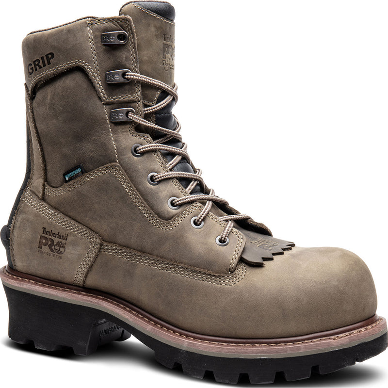 Timberland PRO Evergreen Men's 8-inch Composite Toe 400G Insulated Waterproof Logger Work Boot - main