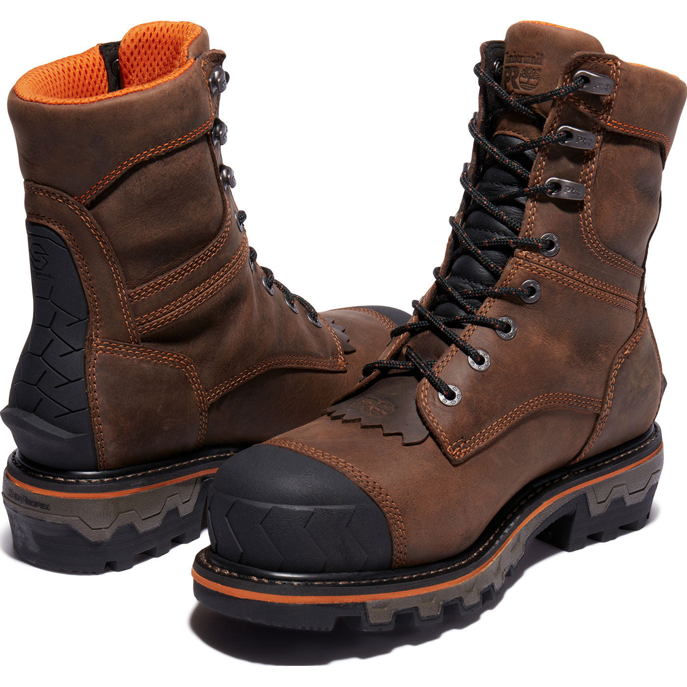 Timberland PRO Boondock HD Men's 8-inch Composite Toe 400G Insulated Waterproof Logger Work Boot - back