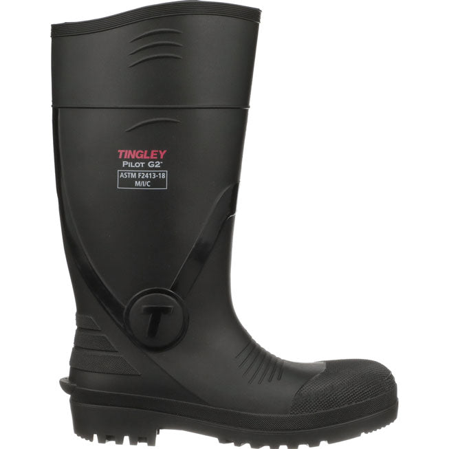 Tingley Pilot G2 Unisex 15 inch PVC Composite Toe Waterproof PVC Knee Boot - profile
