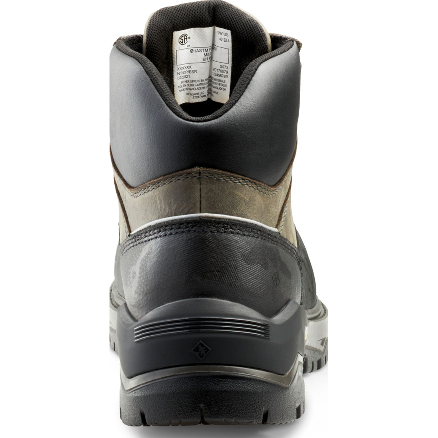 Terra Gantry Men's CSA Carbon Nano Toe Electrical Hazard Puncture-Resisting Waterproof Work Boot - back