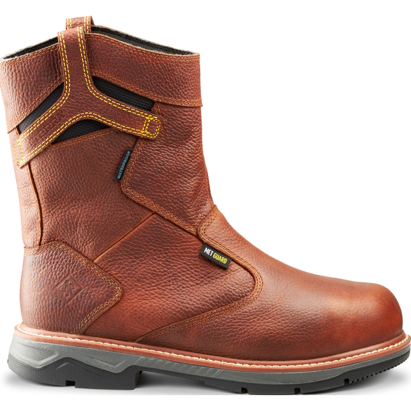 Terra Patton Men's CSA Internal Met Aluminum Toe Puncture-Resisting Waterproof Pull-on Work Boot - profile