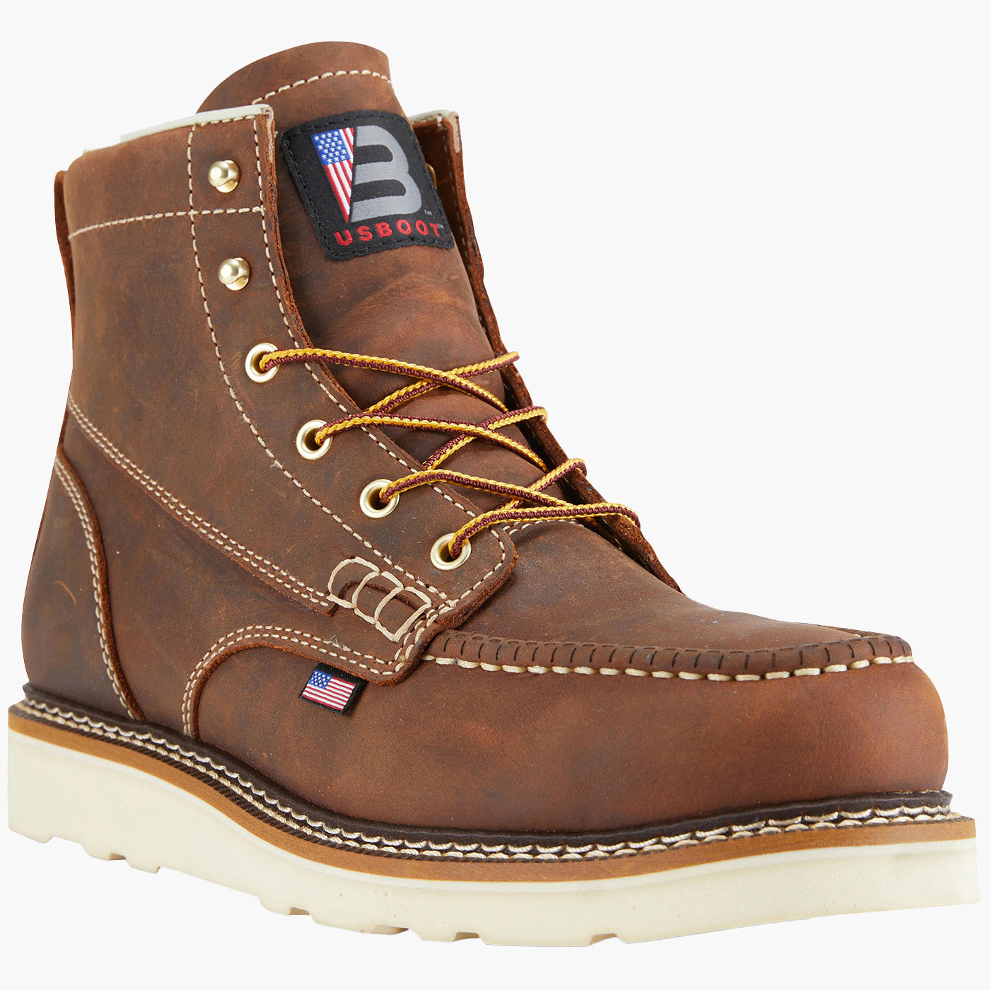 US Boot Bravo Moc Men's 6-inch Composite Toe Electrical Hazard Wedge Work Boot