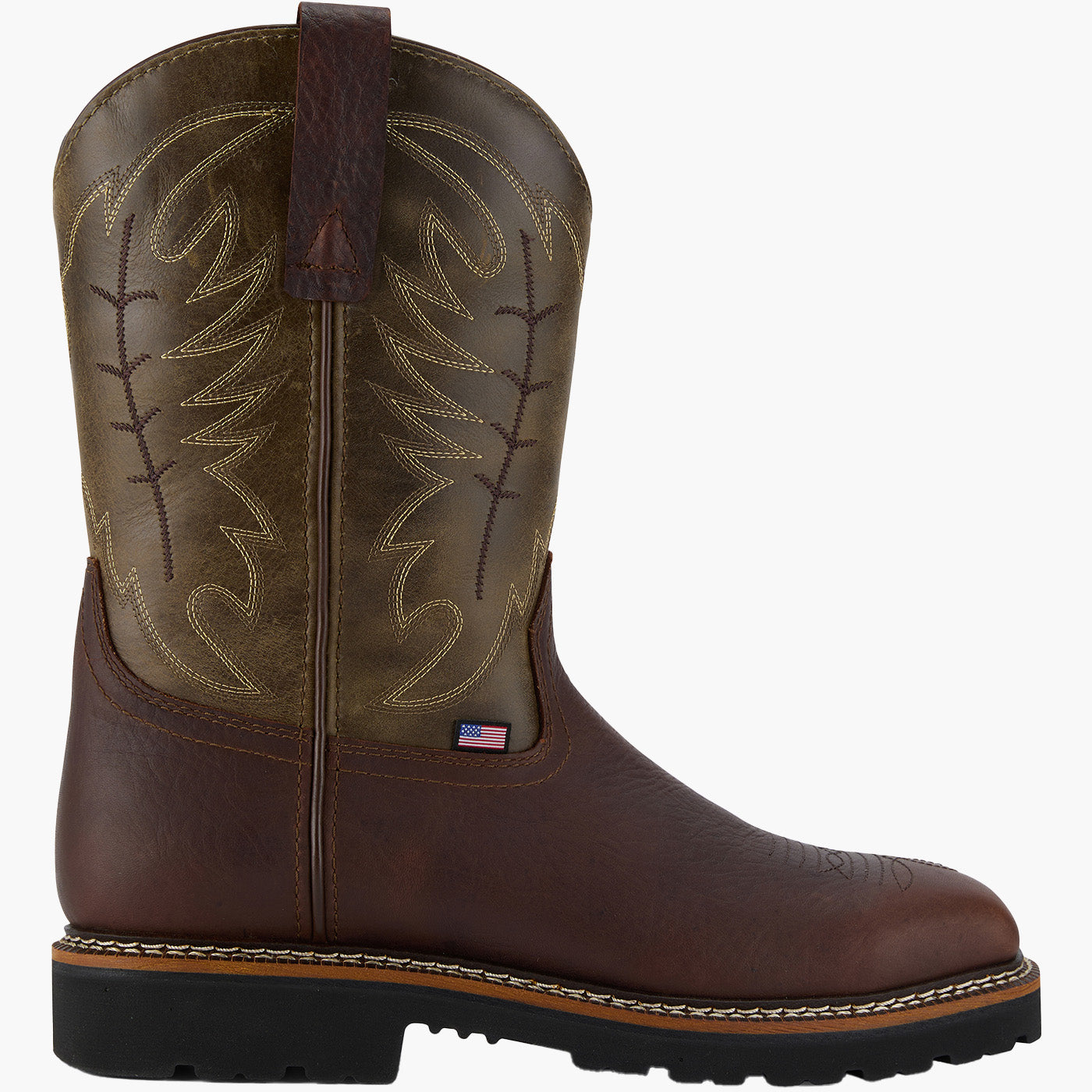 US Boot Men's 10-inch Steel Toe Electrical Hazard Waterproof Western Work Boot