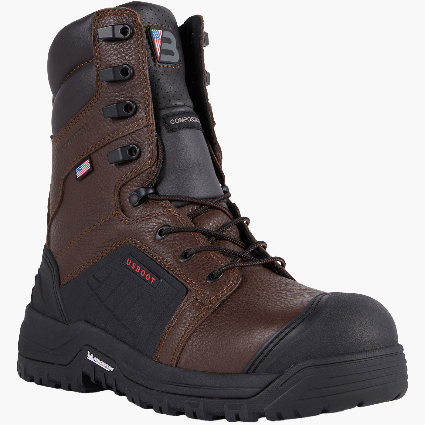 US Boot Handler Men's 6-inch Composite Toe Electrical Hazard Waterproof Work Boot
