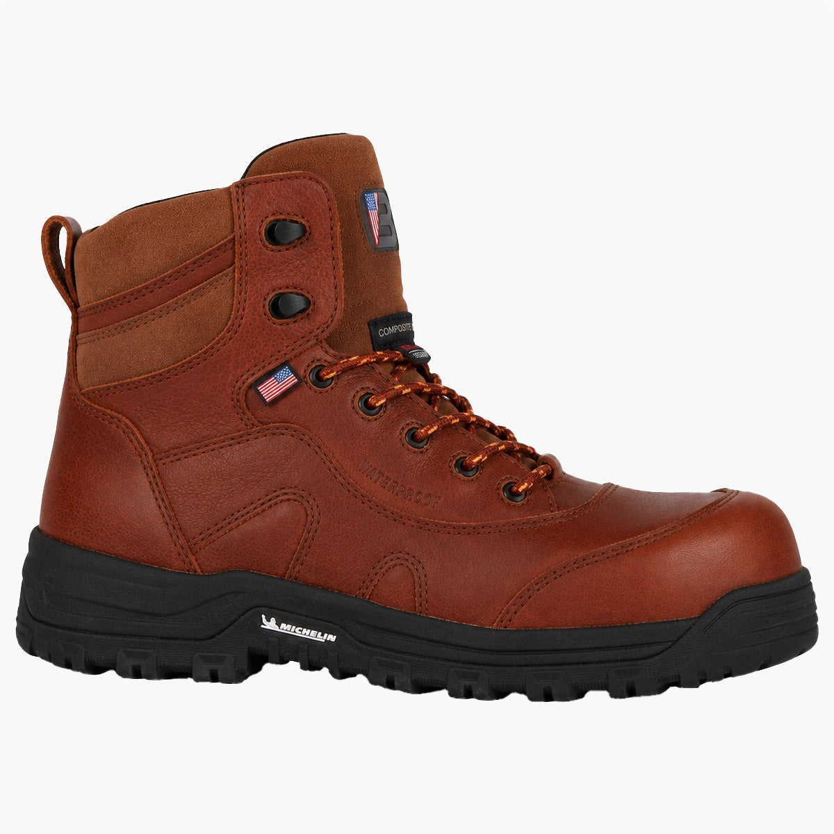 US Boot Ironmaster Men's 6-inch Composite Toe Electrical Hazard Internal Met Guard Waterproof Boot