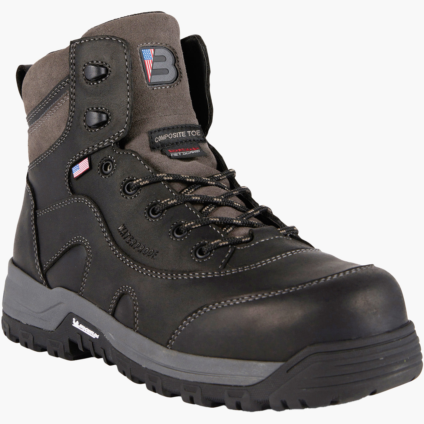US Boot Ironmaster Men's 6-inch Composite Toe Electrical Hazard Internal Met Guard Waterproof Boot