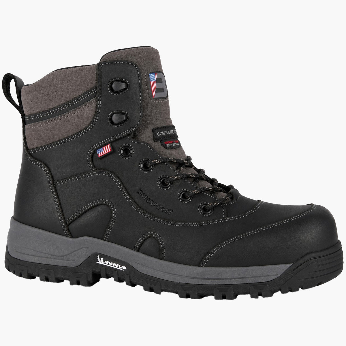 US Boot Ironmaster Men's 6-inch Composite Toe Electrical Hazard Internal Met Guard Waterproof Boot