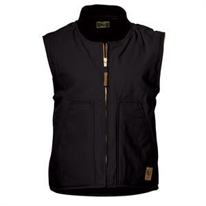 Berne Black Quilt-Lined Duck Workman's Vest - main