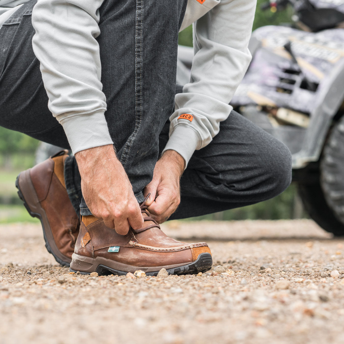 Twisted X Work Women's 4-Inch Alloy Toe Electrical Hazard Work Hiker - birdseye