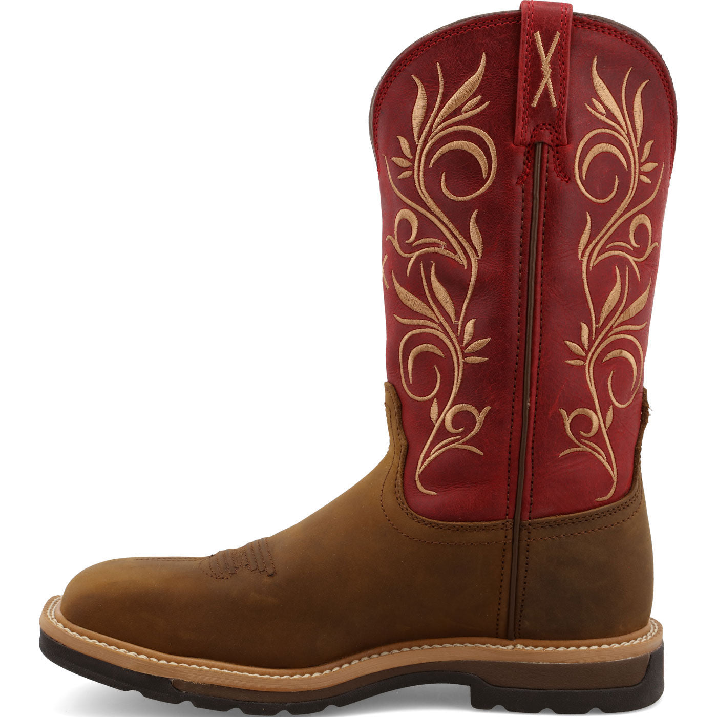 Twisted X Women's 11-Inch Steel Toe Electrical Hazard Western Work Boot - profile