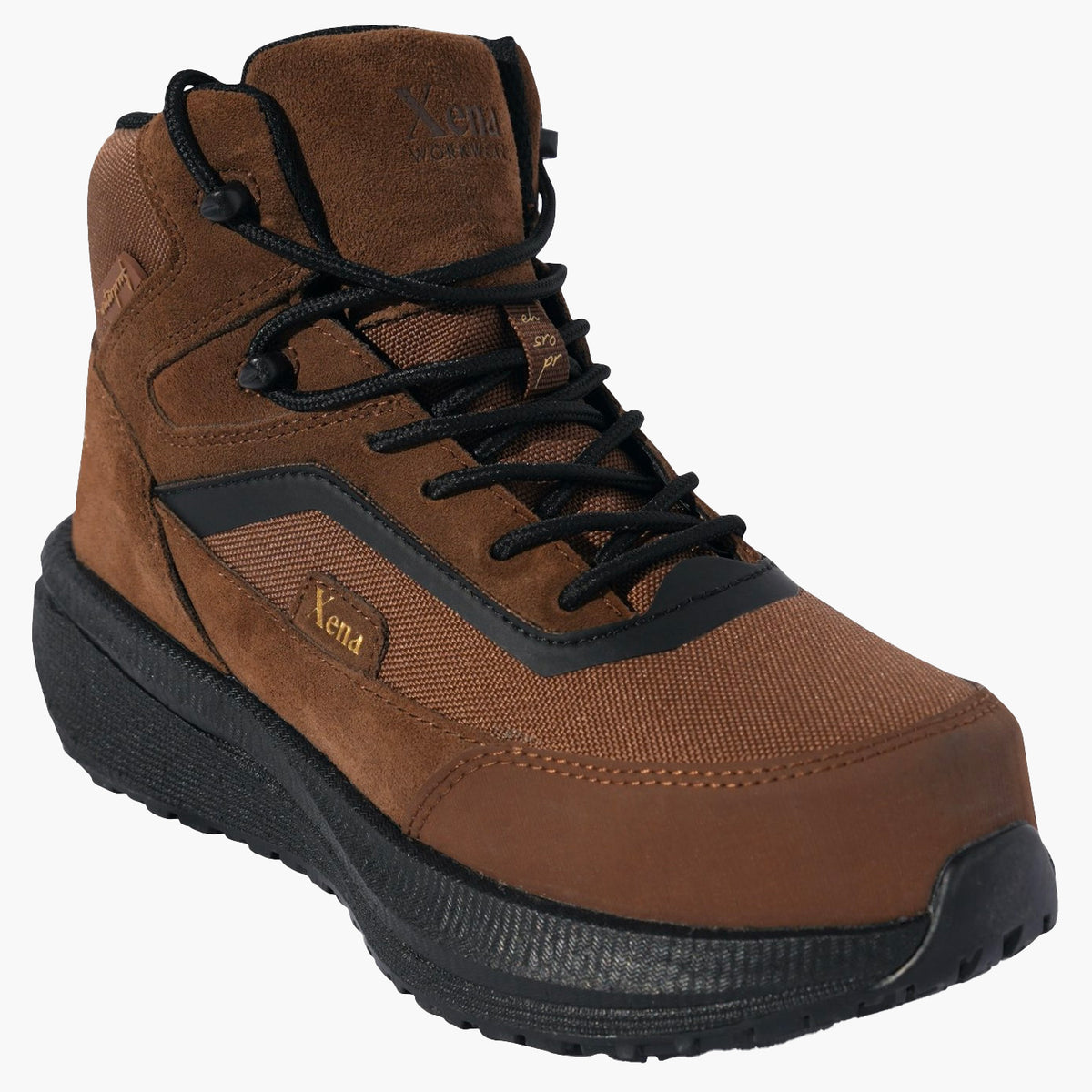 Xena Luna Women's Composite Toe Electrical Hazard Puncture-Resisting Waterproof Hi-Top Work Shoe