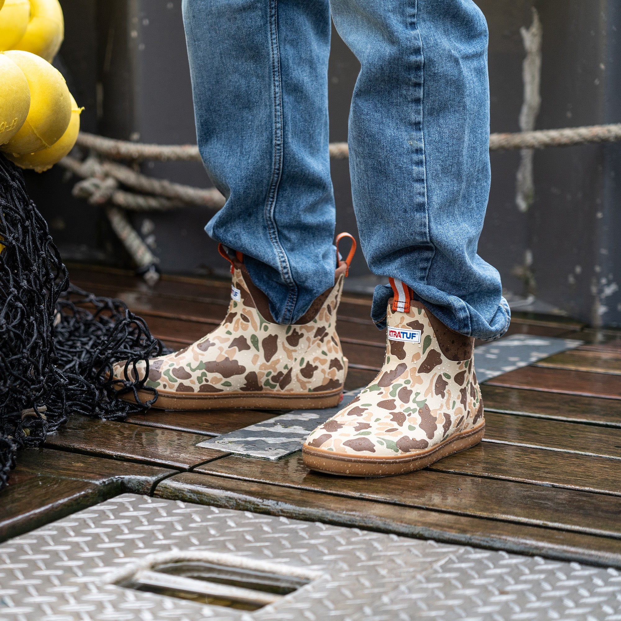 Men's Duck Camo Ankle Deck Boot