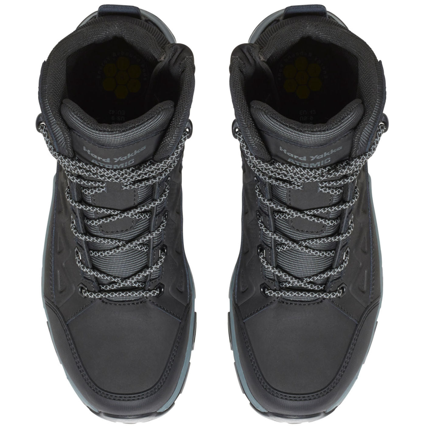 Hard Yakka Atomic Hybrid Men's Composite Toe Static-Dissipative Puncture-Resisting Side Zip Work Hiker - birdseye