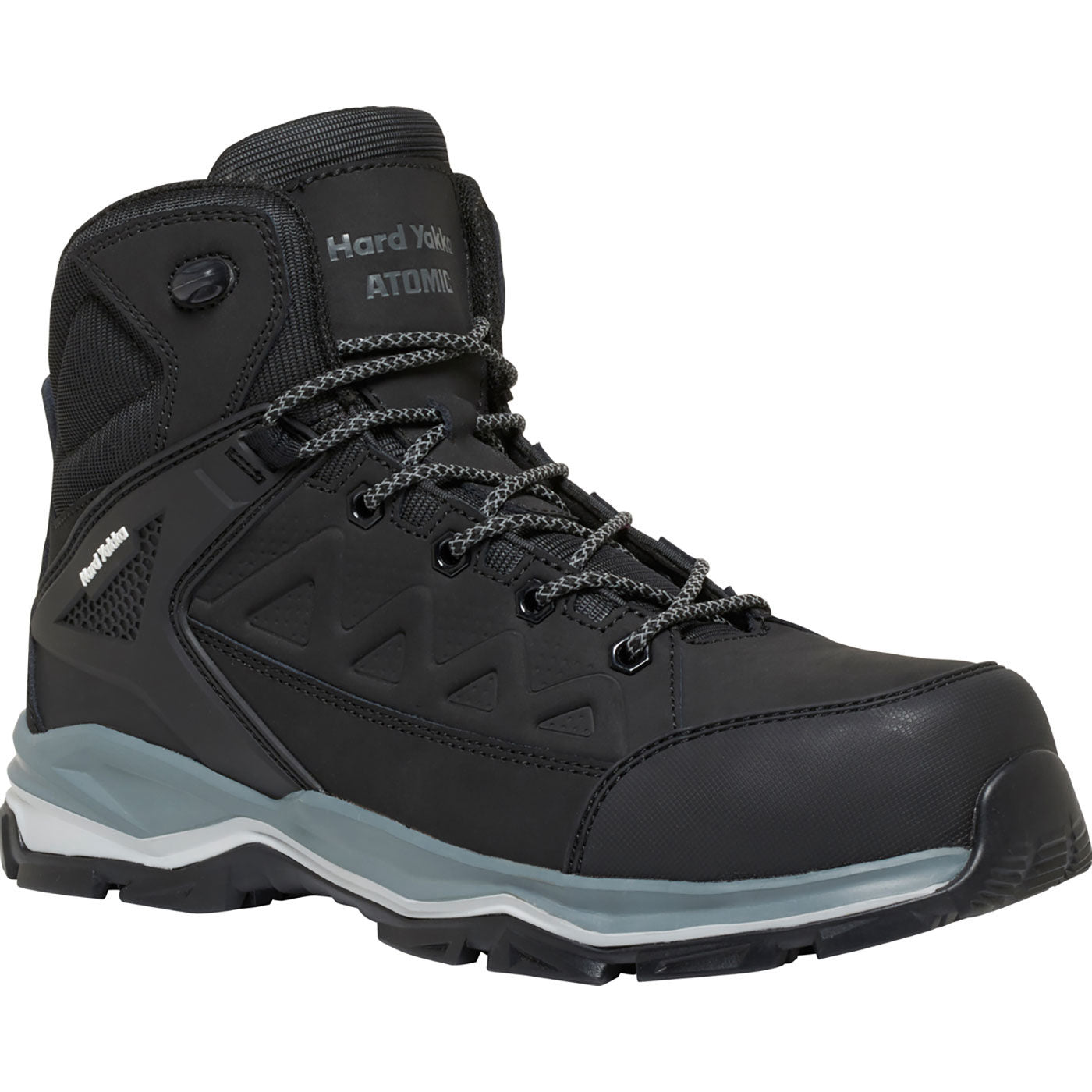Hard Yakka Atomic Hybrid Men's Composite Toe Static-Dissipative Puncture-Resisting Side Zip Work Hiker - profile