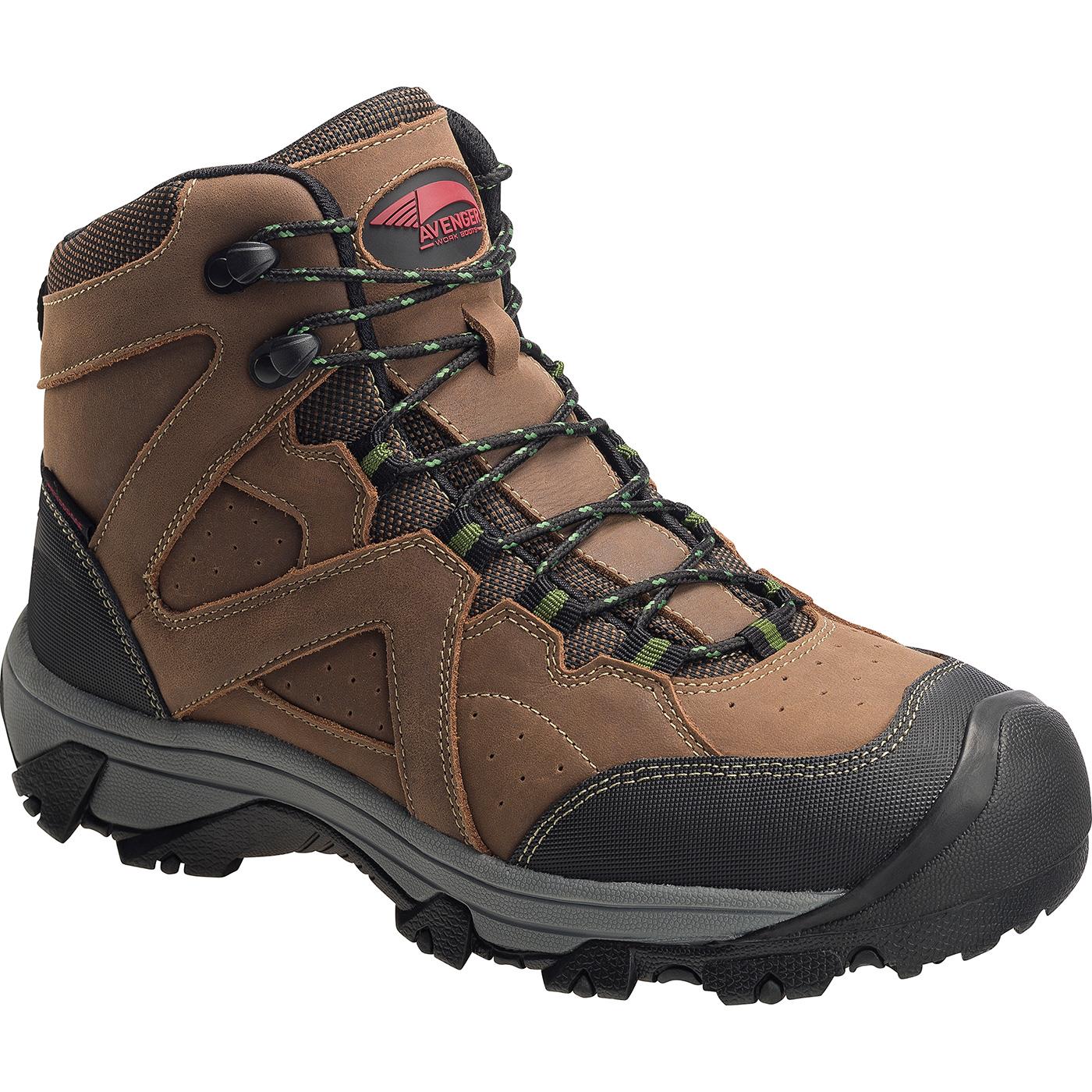 Avenger Crosscut Men's Steel Toe Puncture-Resistant Electrical Hazard Waterproof Work Hiker