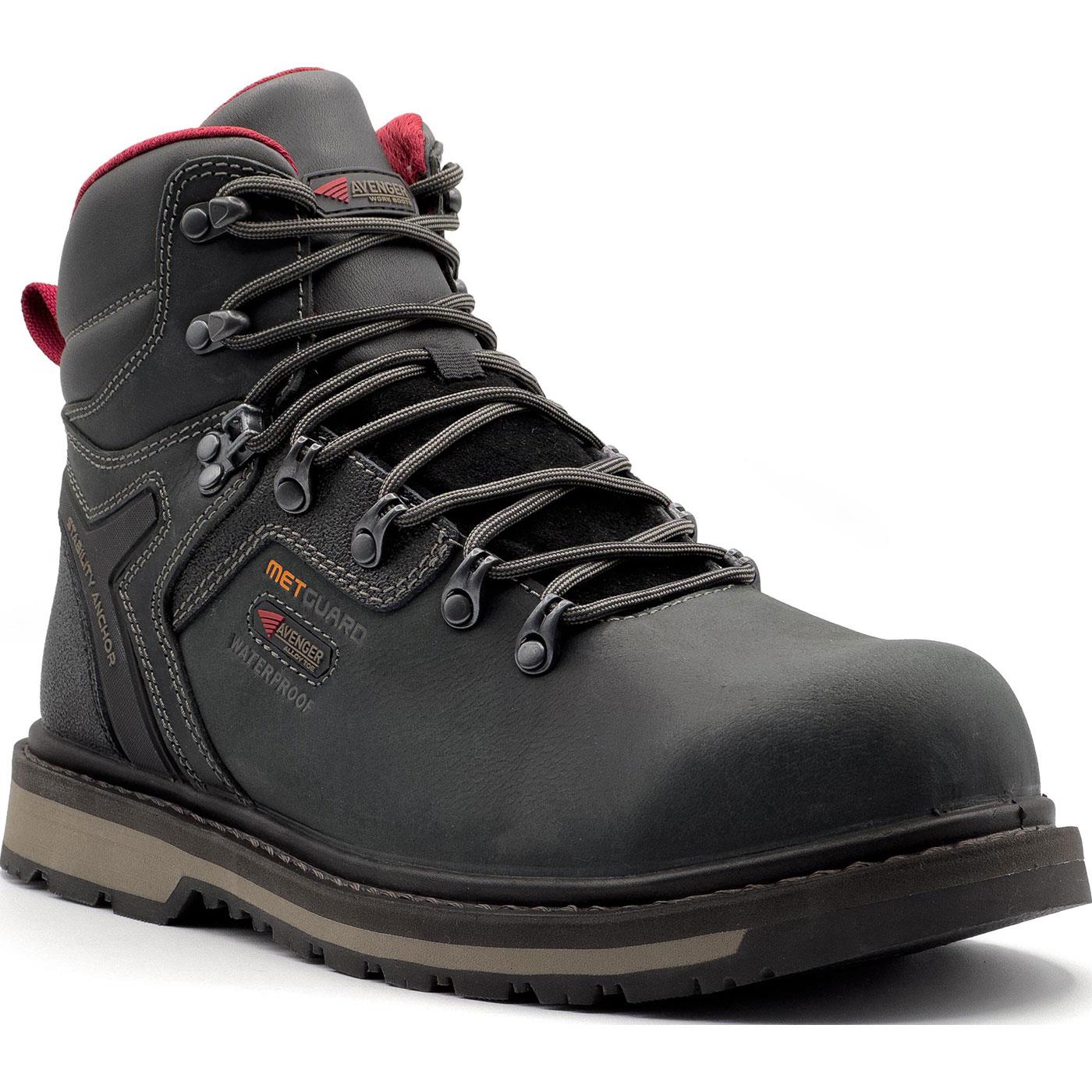 Avenger Blacksmith Men's 6-inch Metatarsal Aluminum Toe Electrical Hazard Waterproof Work Boot