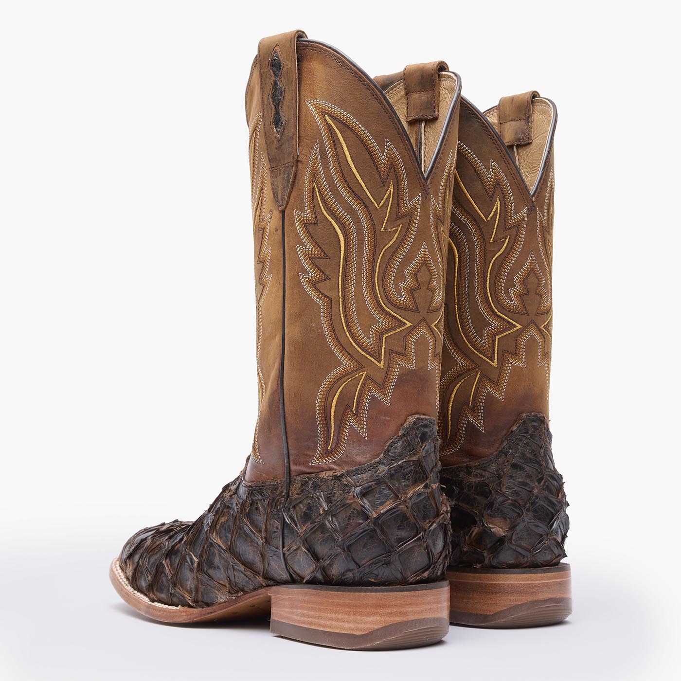 Durango® Premium Exotics Dark Brown Pirarucu Western Boot