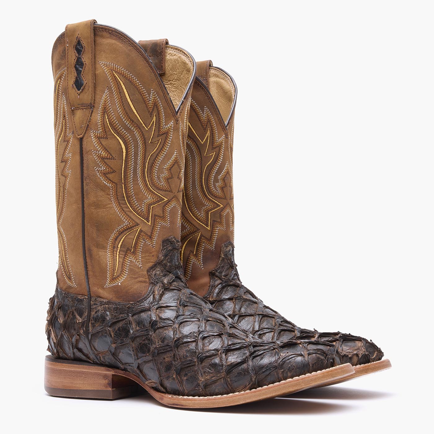 Durango® Premium Exotics Dark Brown Pirarucu Western Boot