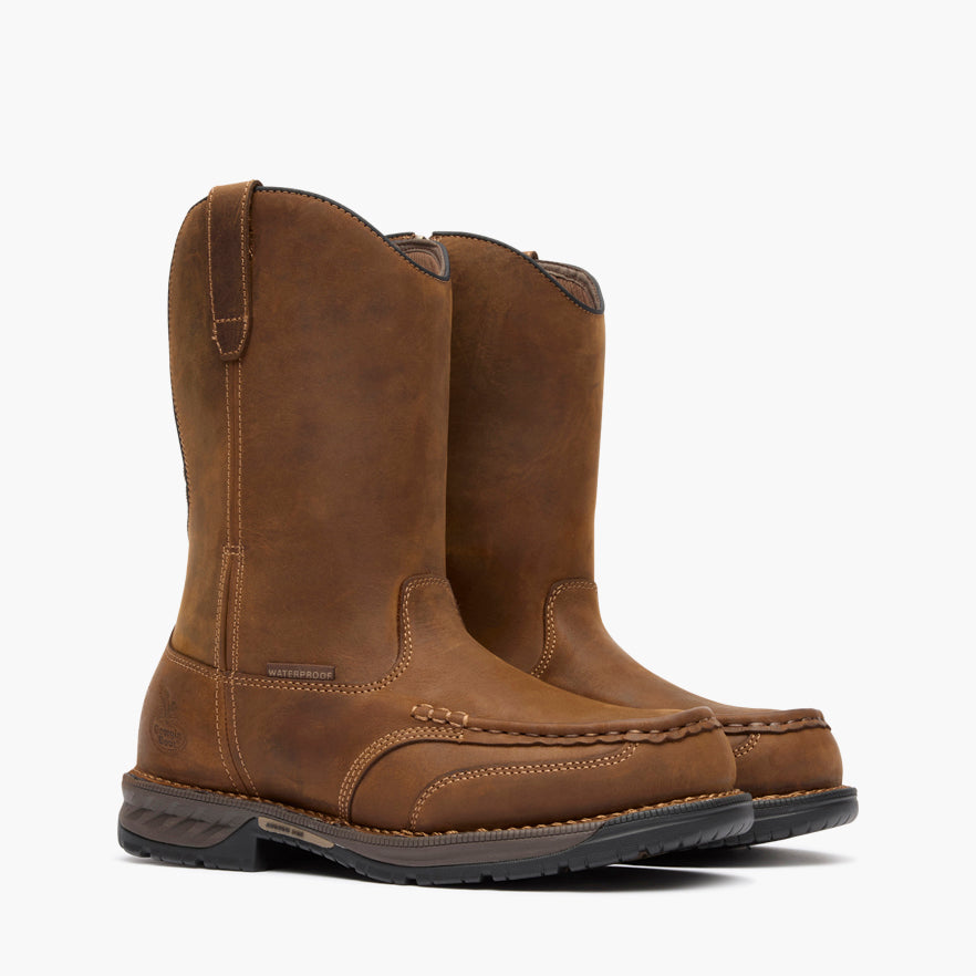 Georgia Boot Athens 360 11" Pull-On Waterproof Moc-Toe Nano Composite Toe Work Boot