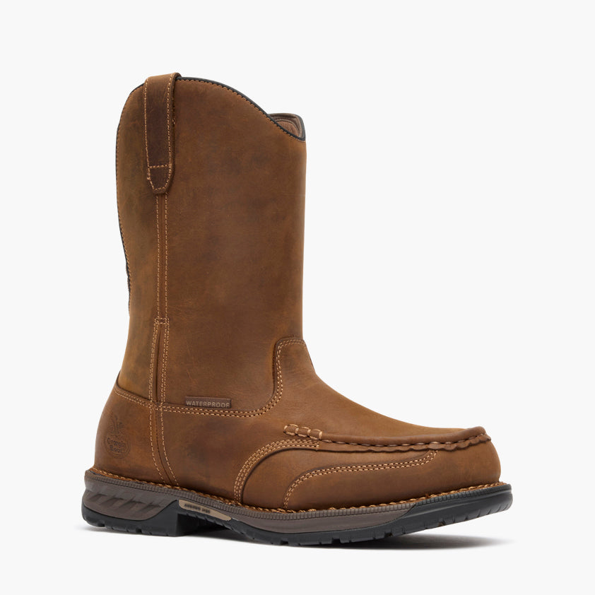 Georgia Boot Athens 360 11" Pull-On Waterproof Moc-Toe Nano Composite Toe Work Boot