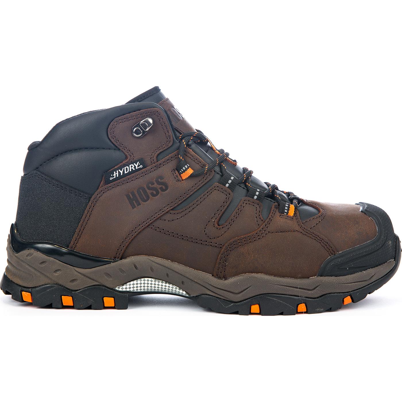 HOSS Tracker Men's 5 inch Composite Toe Electrical Hazard Waterproof Leather Work Hiker