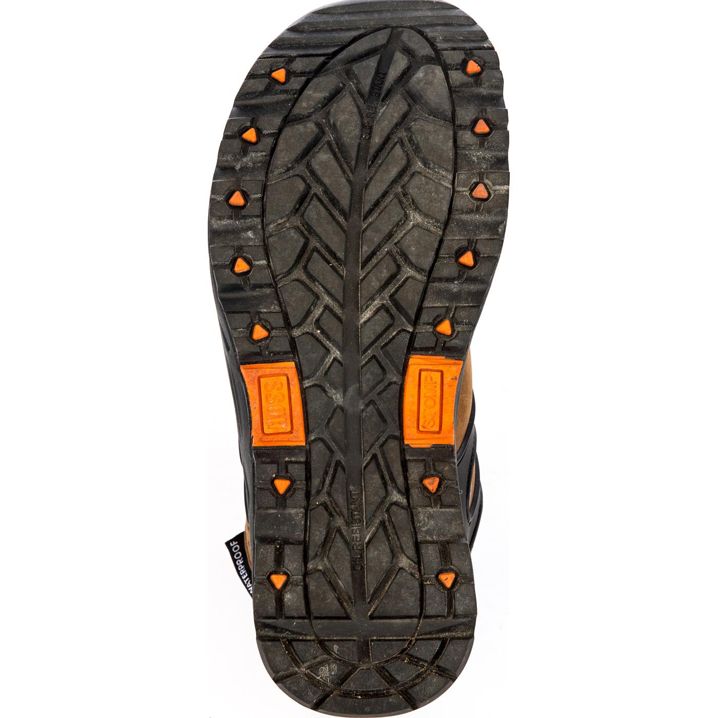 HOSS Stomp Men's 6 inch Aluminum Toe Electrical Hazard Waterproof Leather Work Hiker