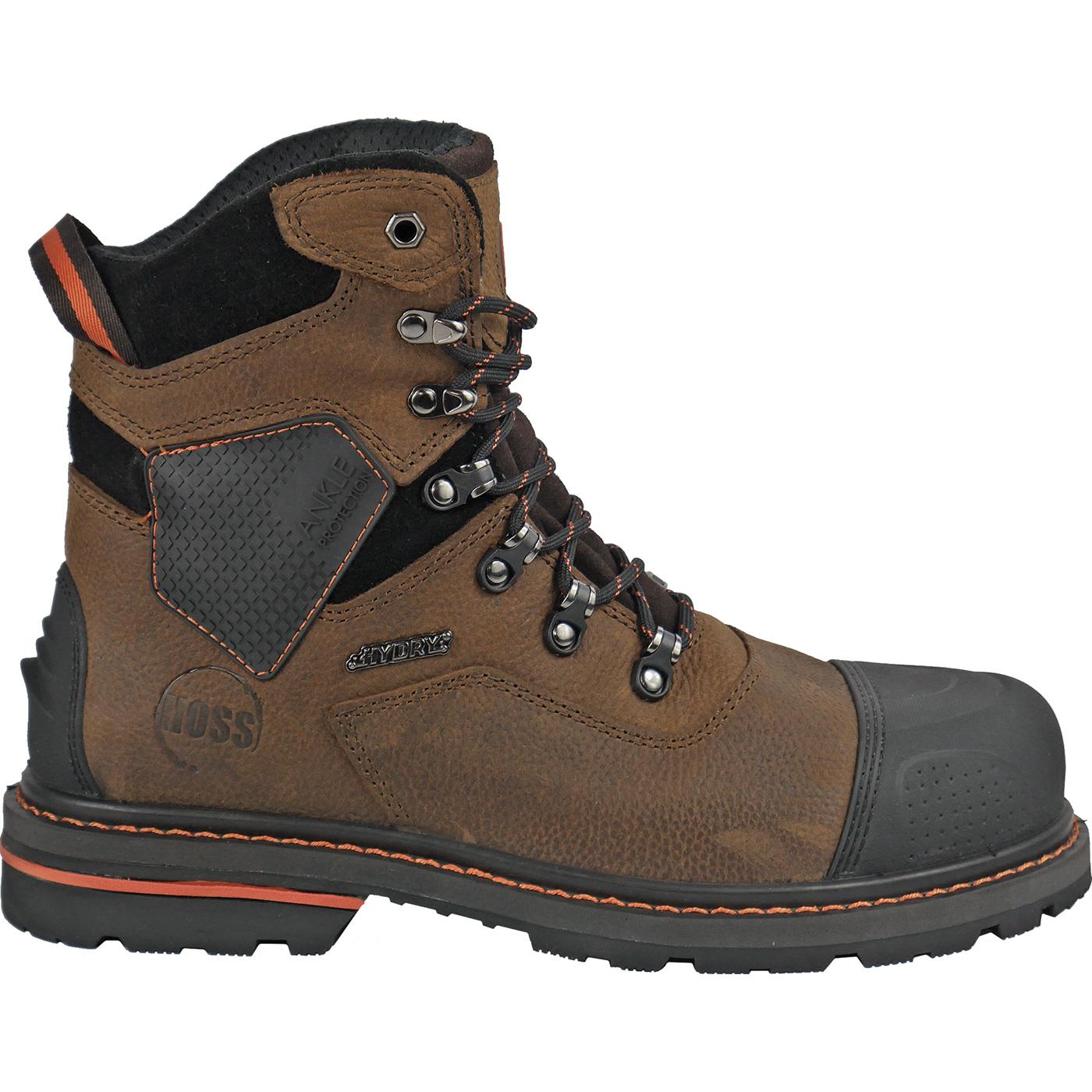 HOSS Range Men's 7 inch Composite Toe Electrical Hazard Puncture-Resistant Waterproof Work Boot