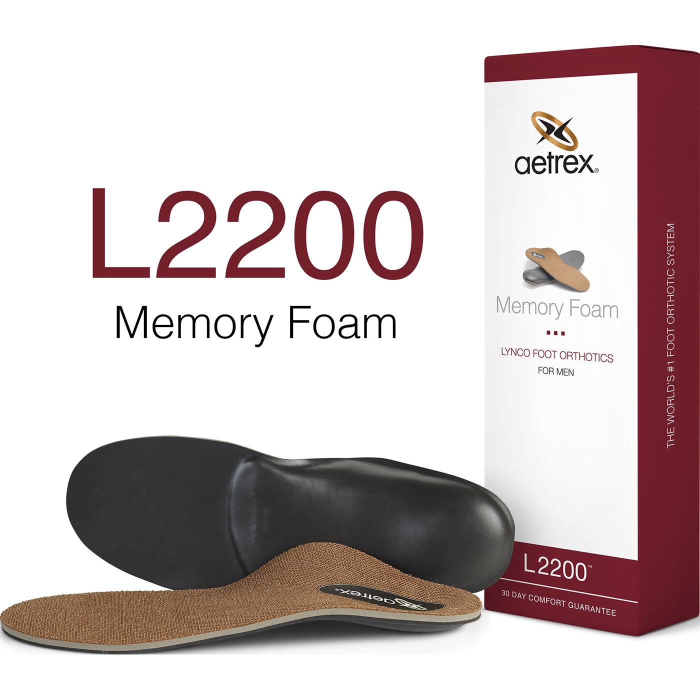 Aetrex Men's Memory Foam Flat/Low Arch Posted Orthotic for Work Boots