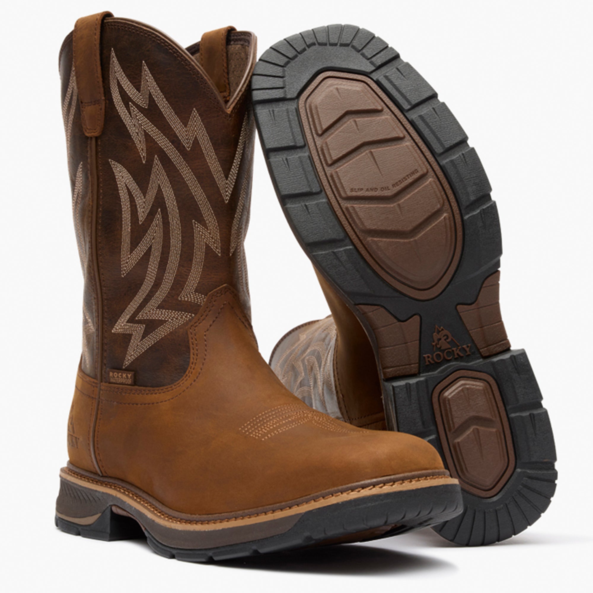 Rocky Ride LTE Waterproof Western Boot