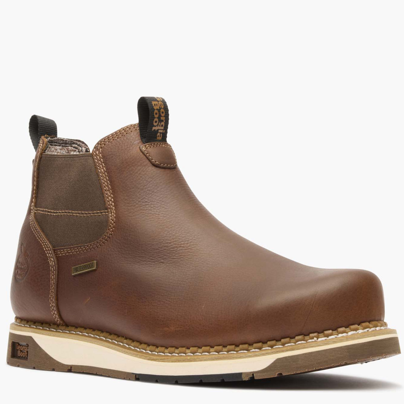 GB00353 Georgia Boot Wedge Steel Toe Waterproof Chelsea Work Boot