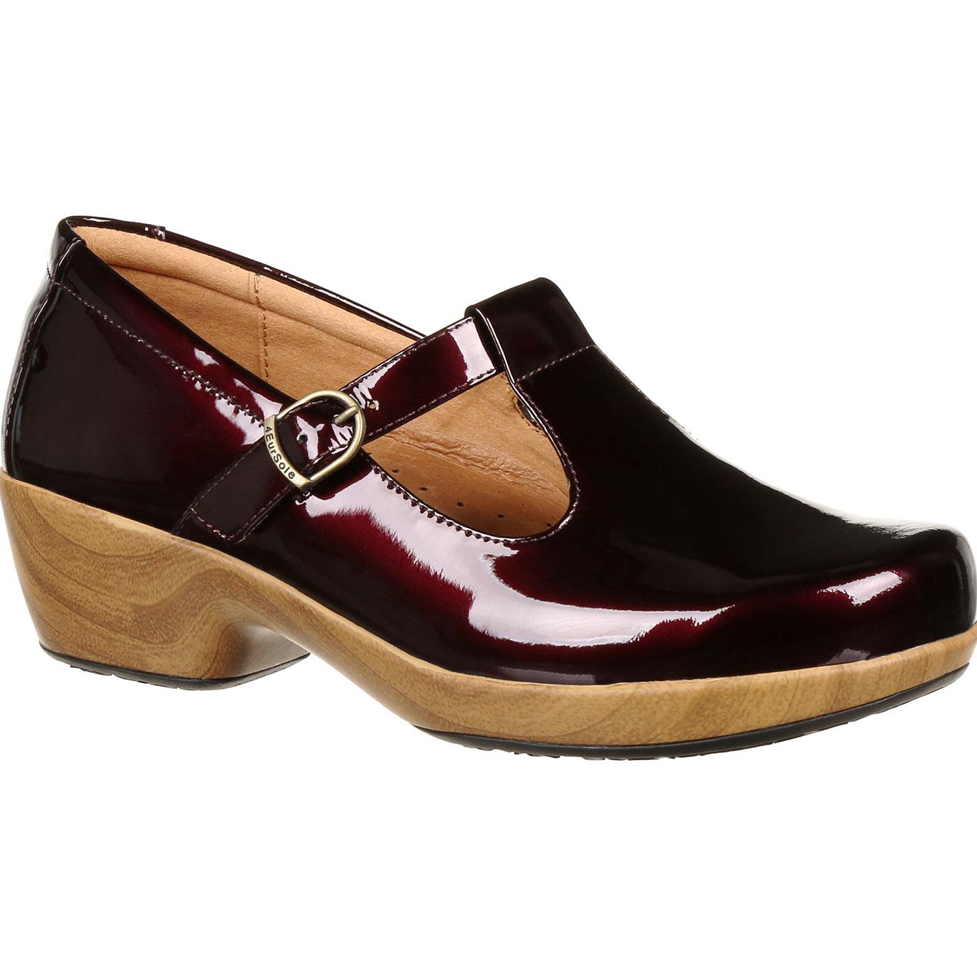 patent leather burgundy shoes