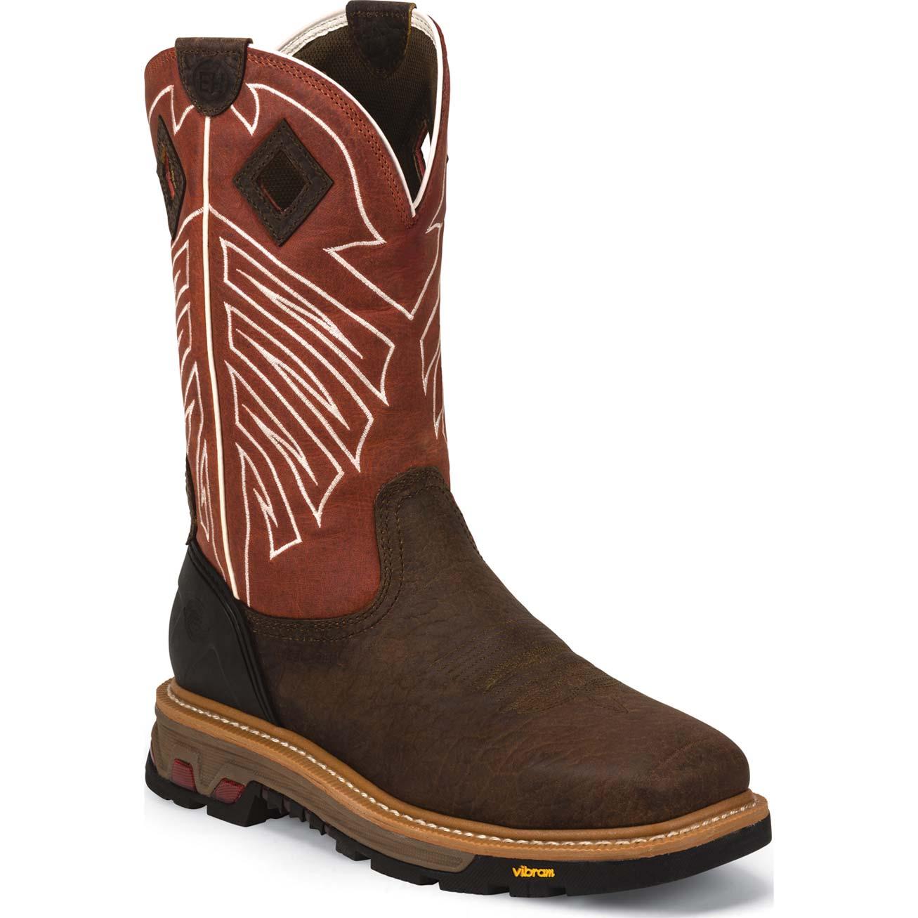 Justin Original Workboots Commander X5 Steel Toe Waterproof Pull