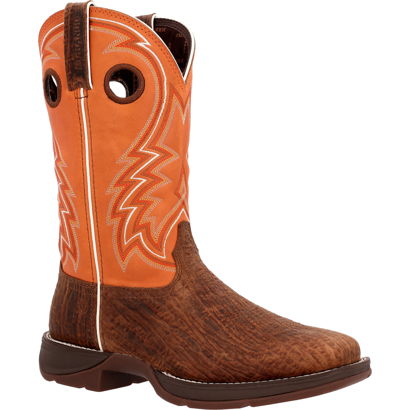 Mens orange clearance cowboy boots