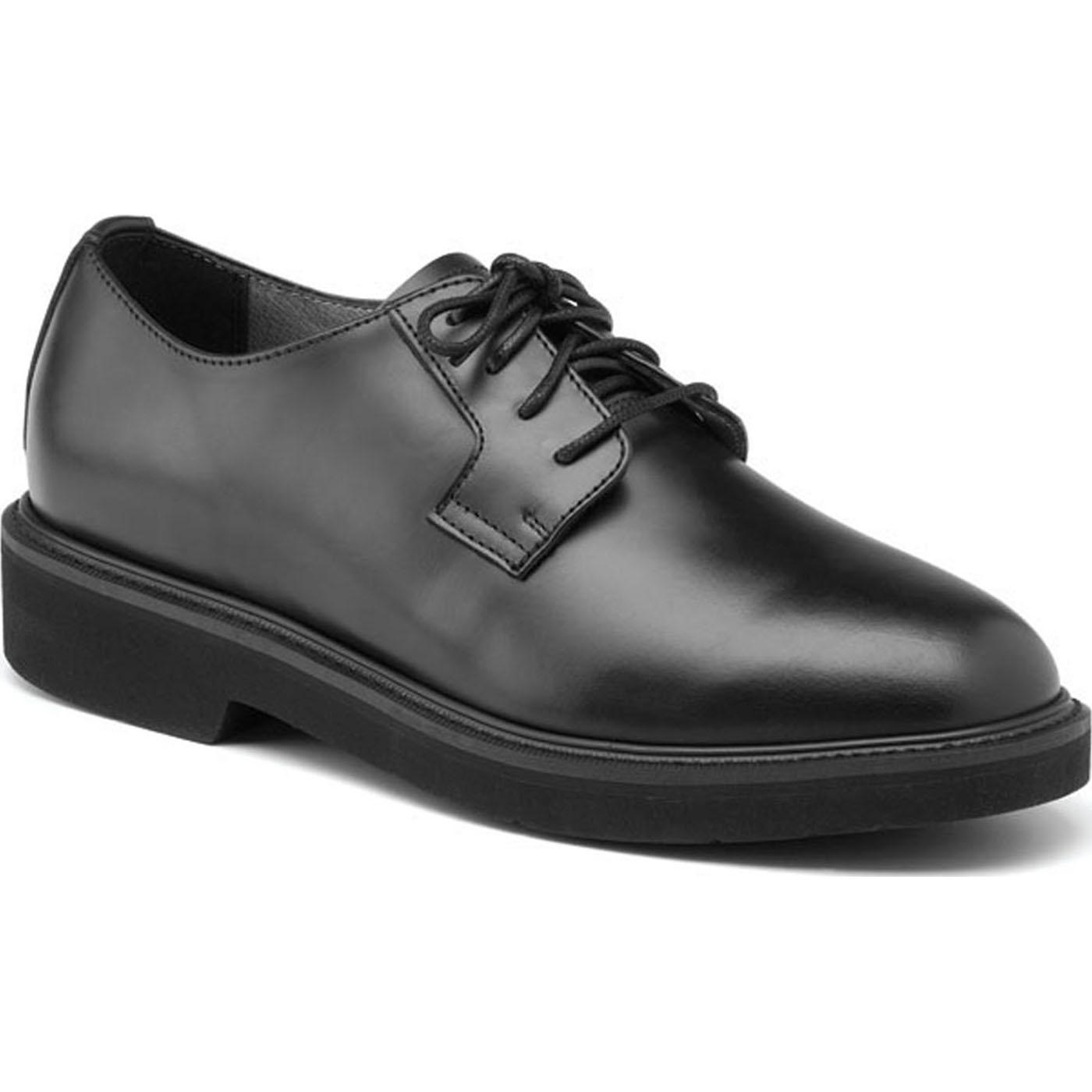 Mens Polishable Dress Black Leather Oxford, Rocky 00511-8