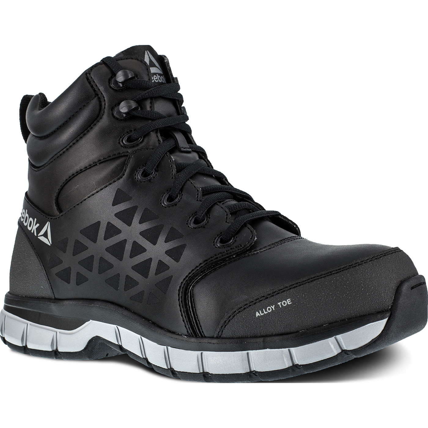 Reebok Sublite Cushion Work Men s 6 inch Alloy Toe Electrical Hazard Athletic Work Shoe RB4607
